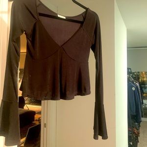 Free People never worn ballet black top size XS